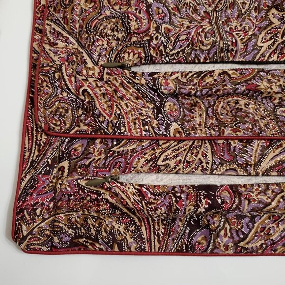 Lauren Ralph Lauren Hallie Lot of 2 Pillow Shams Paisley 20x26 Sateen Cotton - Picture 8 of 13